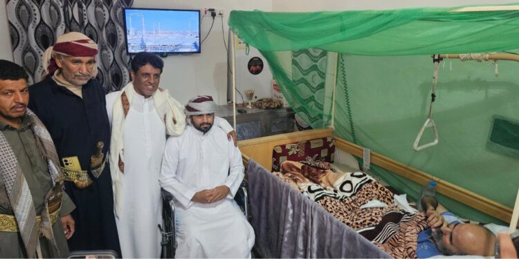 باكريت يزور القائد البطل سالم أحمد الدوجري وفواز صالح العدني هظيل بشبوة