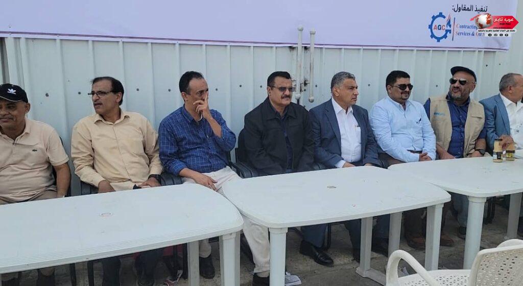 بتكلفة ( 4.5 ) مليون دولار معاون يضع حجر أساس لمشروع بناء مخازن اللقاحات المركزية والعاصمة عدن