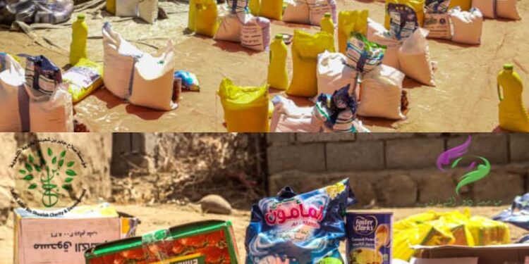 ذو النورين وصلاح جابر بن شعيلتنفدان الحملة الثانية لتوزيع السلل الغذائية للأسر الفقيرة م/ابين ذو النورين وصلاح جابر بن شعيلتنفدان الحملة الثانية لتوزيع السلل الغذائية للأسر الفقيرة م/ابين