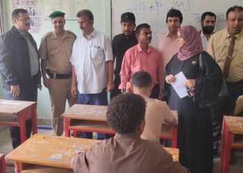 خلال تدشينه إمتحانات إنهاء الثانوية العامة مدير عام المنصورة يؤكد أهمية الإمتحانات لترسيخ المعلومات لطلبة المدارس