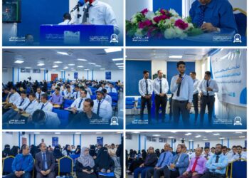 كلية العلوم الإدارية والإنسانية بجامعة العلوم والتكنولوجيا – بالعاصمة عدن تقيم فعالية اليوم العلمي لعرض أبحاث التخرج