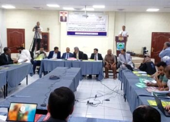 ورشة عمل تشاورية خاصة بمعالجة اثار إعصار تيج بمديرية حصوين بالمهرة