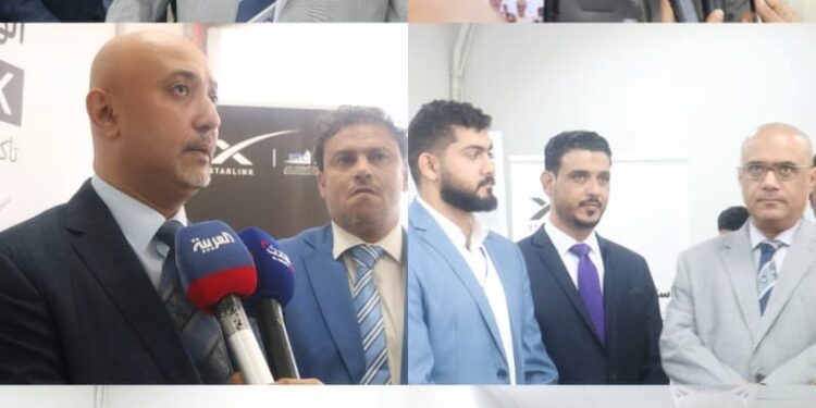 معالي وزير الاتصالات واعد باذيب يدشن نقاط مبيعات أجهزة وخدمات “ستارلينك”