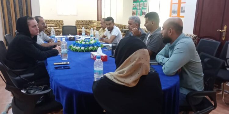 مكتب تنسيق الأعمال المتعلقة بالألغام YMACCيعقد اجتماعا ‘اعتياديا’ مع منظمة [هالوتروست]