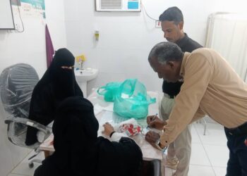 جولة تفقدية لمدير مستشفى الحامي النموذجي الأستاذ سعيد البحسني على أقسام المستشفى