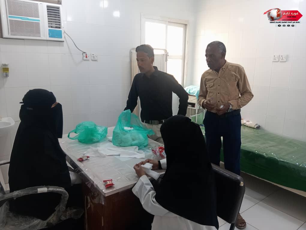 جولة تفقدية لمدير مستشفى الحامي النموذجي الأستاذ سعيد البحسني على أقسام المستشفى