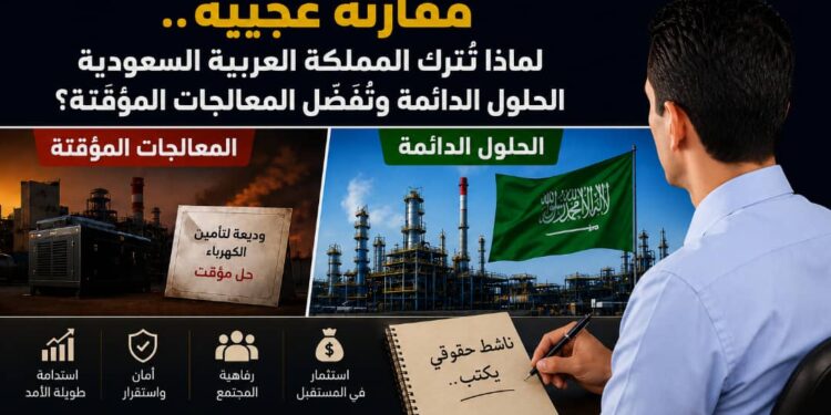 مقارنة عجيبة.. لماذا تترك المملكة العربية السعودية الحلول الدائمة وتفضل المعالجات المؤقتة؟ مقارنة عجيبة.. لماذا تترك المملكة العربية السعودية الحلول الدائمة وتفضل المعالجات المؤقتة؟