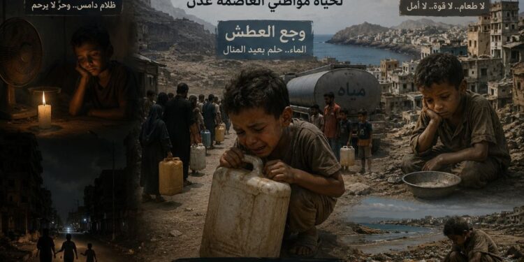 وجع الكهرباء والعطش والجوع… فصول متواصلة لحياة مواطني العاصمة عدن